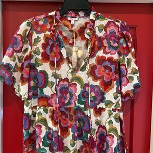 Johnny Was short sleeve blouse